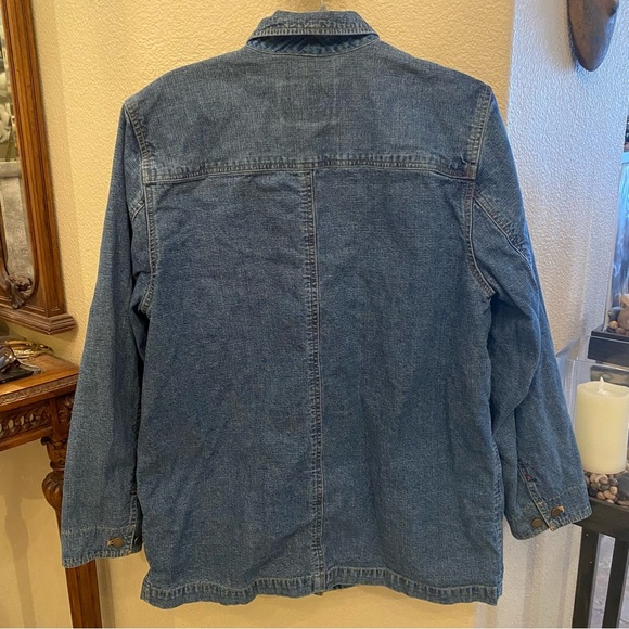 Vintage RALPH LAUREN Jeans Company Blue Denim Chore Barn Ranch Jacket Size Large - Picture 6 of 9